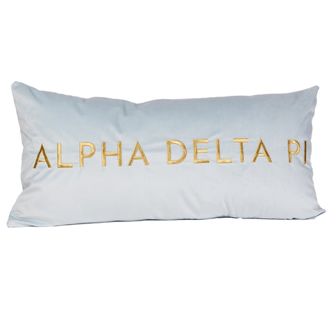 Alpha Delta Pi VINTAGE VEGAS Embroidered Lumbar Pillow