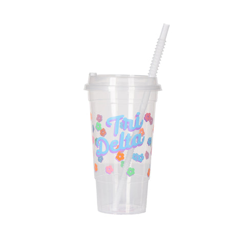 Tri Delta FLOWER CHILD Clear Cup