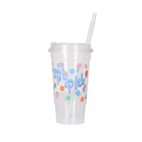 Pi Phi FLOWER CHILD Clear Cup