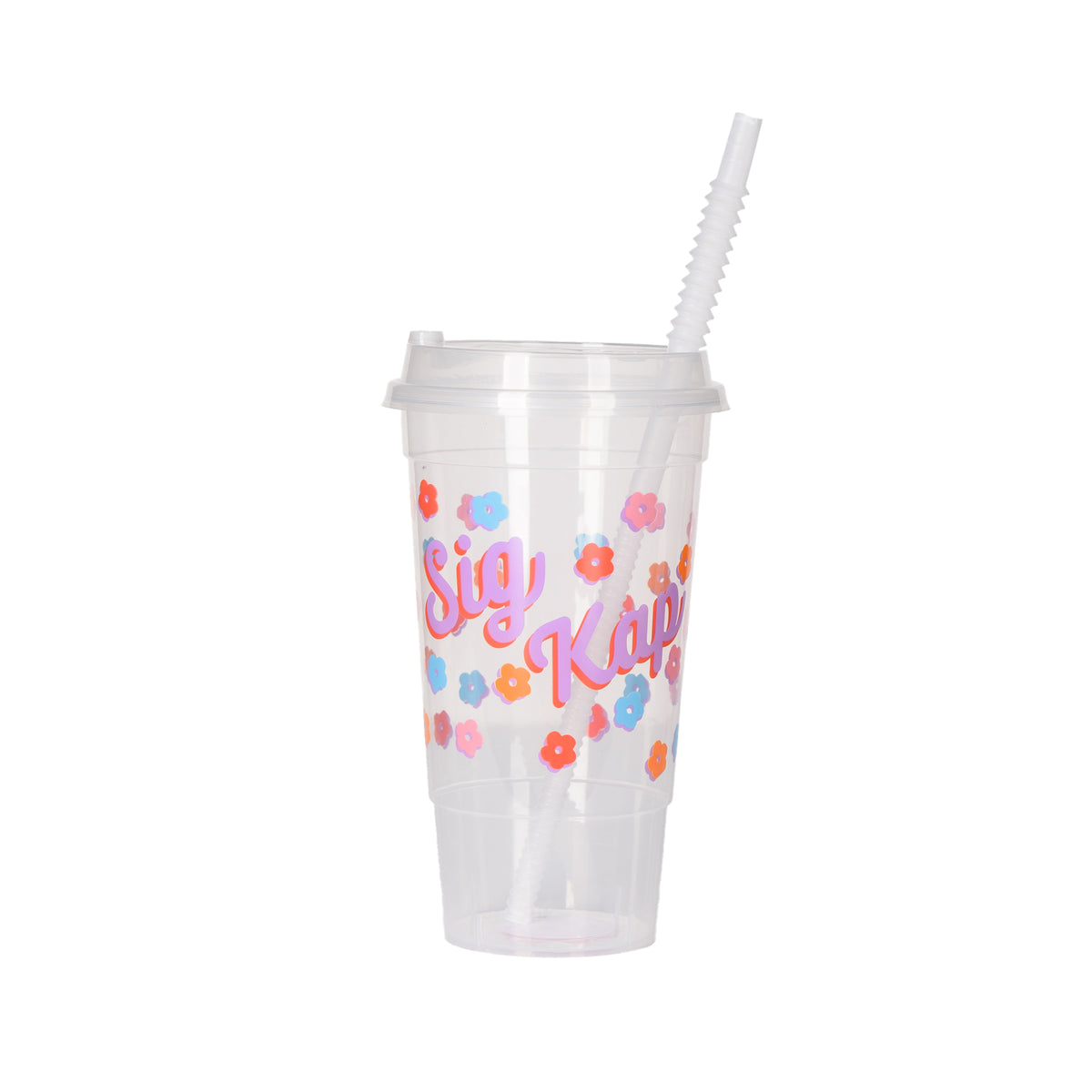 Sig Kap Flower Child Clear Cup – Over The Moon Greek