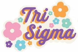 Tri Sigma FLOWER CHILD Floral Decal