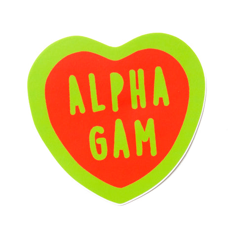 Alpha Gamma Delta Sweet Heart Decal