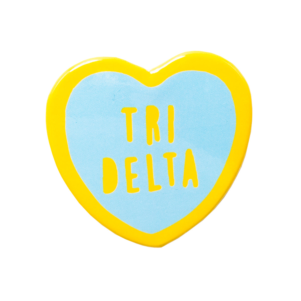 Tri-Delta Sweet Heart Button