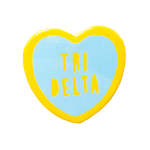 Tri-Delta Sweet Heart Button