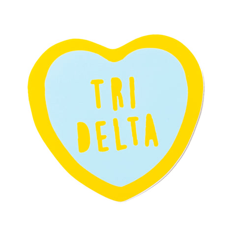 Tri-Delta Sweet Heart Decal