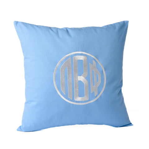 Pi Beta Phi Circle Monogram Pillow