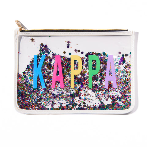 Kappa Kappa Gamma Confetti Multi Color Cosmetic Bag