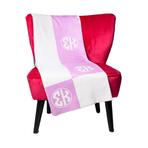 Sigma Kappa Circle Monogram Blanket