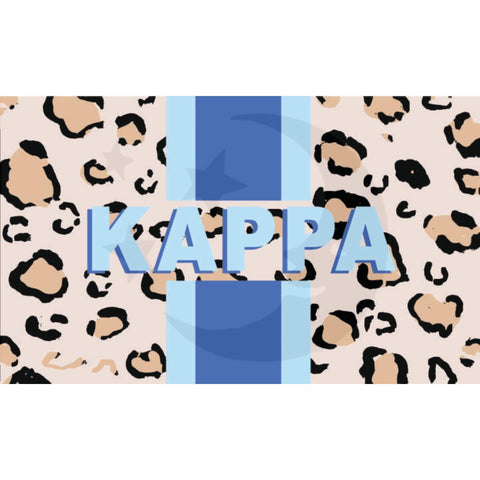 Kappa Kappa Gamma CHEETAH Stripe Flag