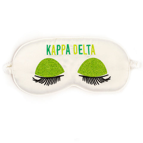 Kappa Delta Embroidered Satin Sleep Mask