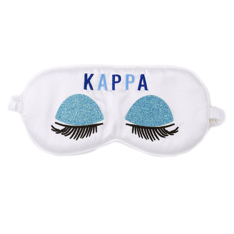 Kappa Kappa Gamma Embroidered Satin Sleep Mask