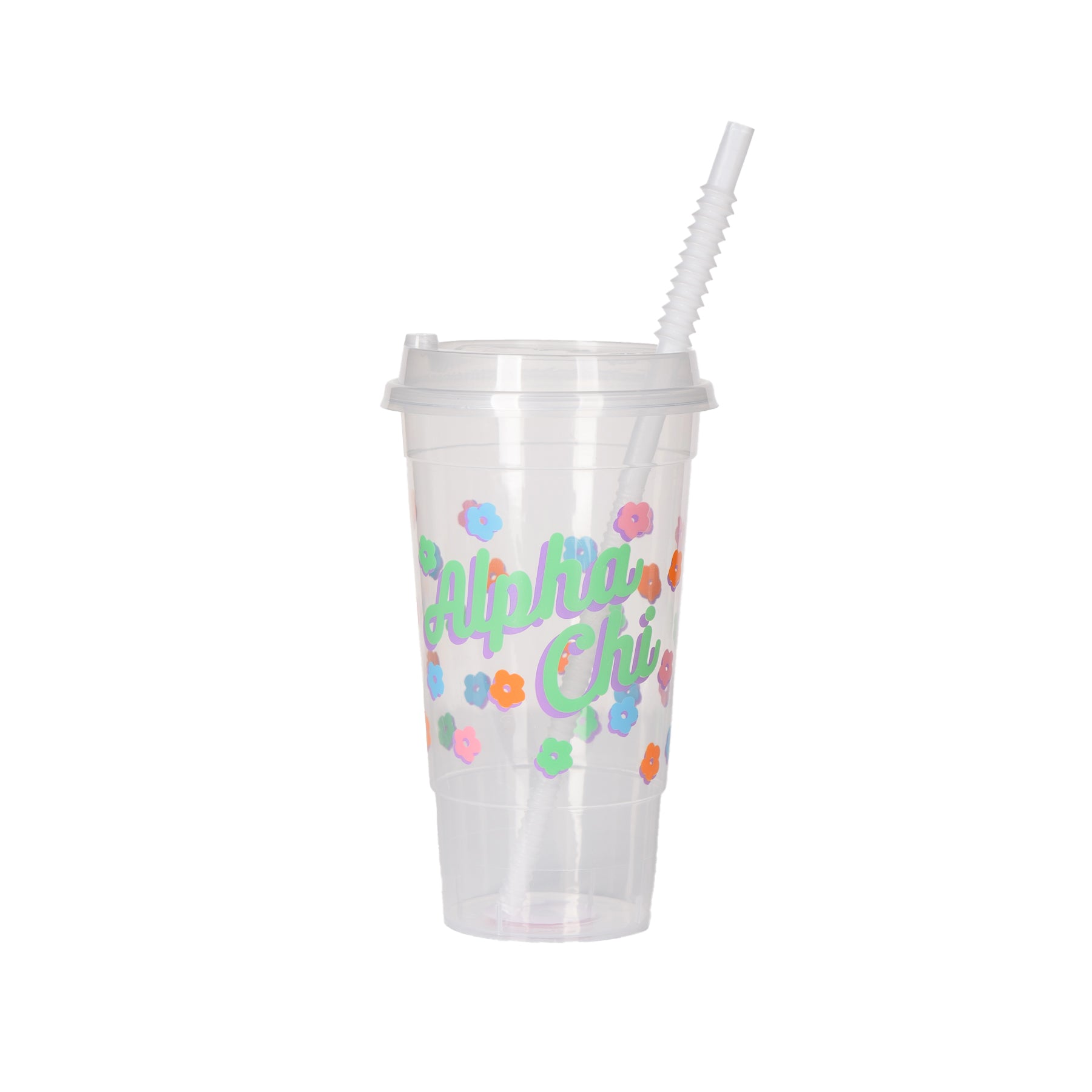 Alpha Chi FLOWER CHILD Clear Cup