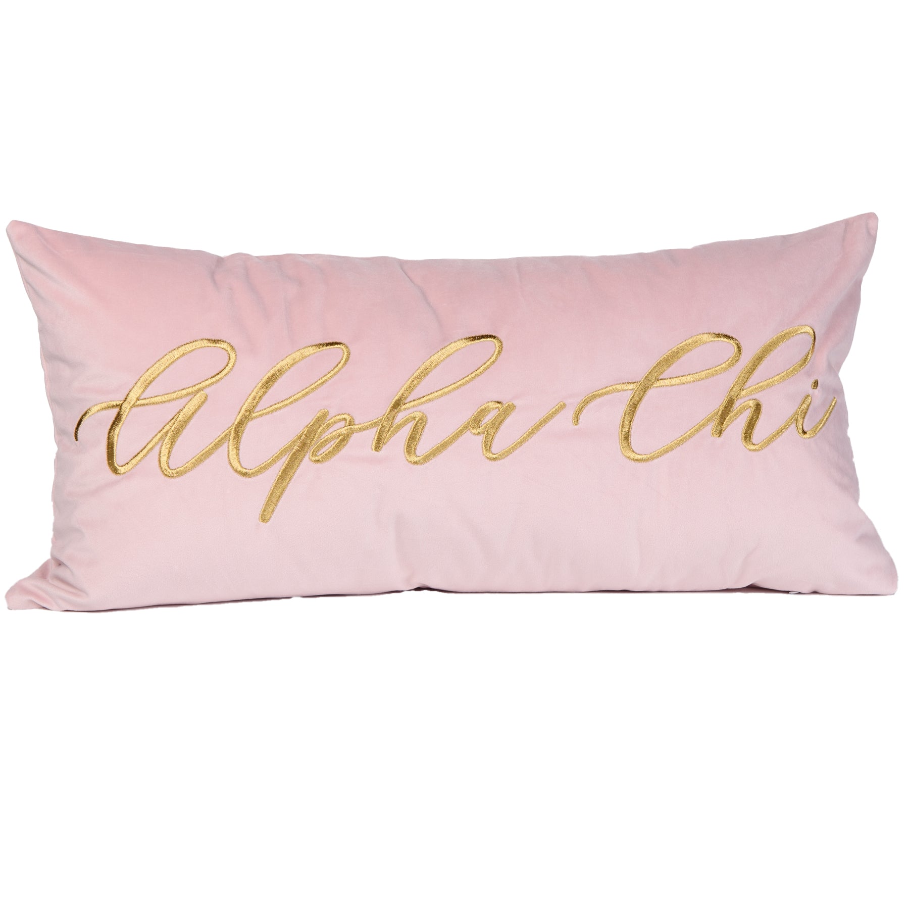 ALPHA CHI VINTAGE VEGAS Embroidered Lumbar Pillow