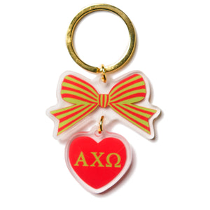 Alpha Chi Omega BOW-DACIOUS Keychain