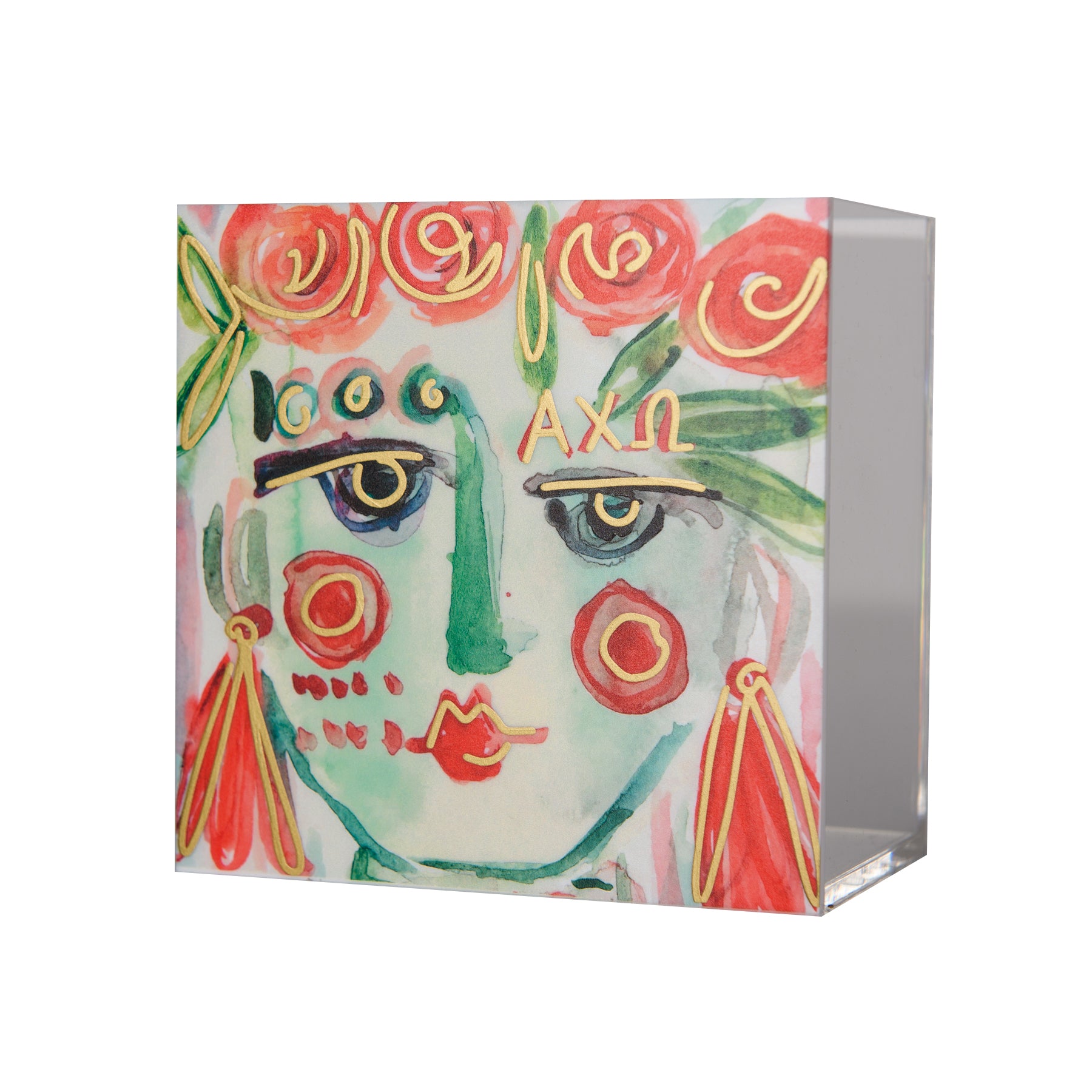 Alpha Chi Omega FANCY SISTER Acrylic Box