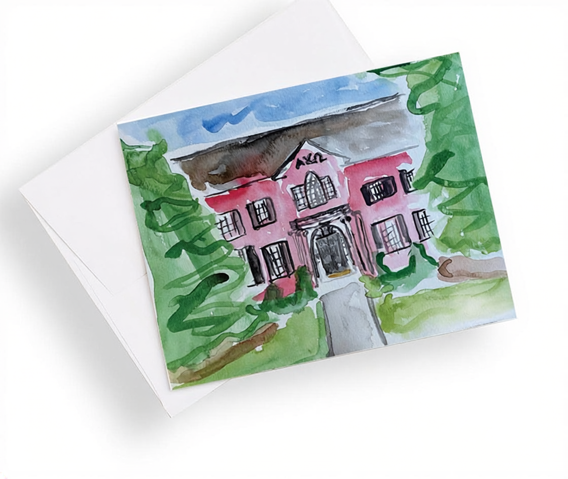 University of Georgia Sorority House Notecards