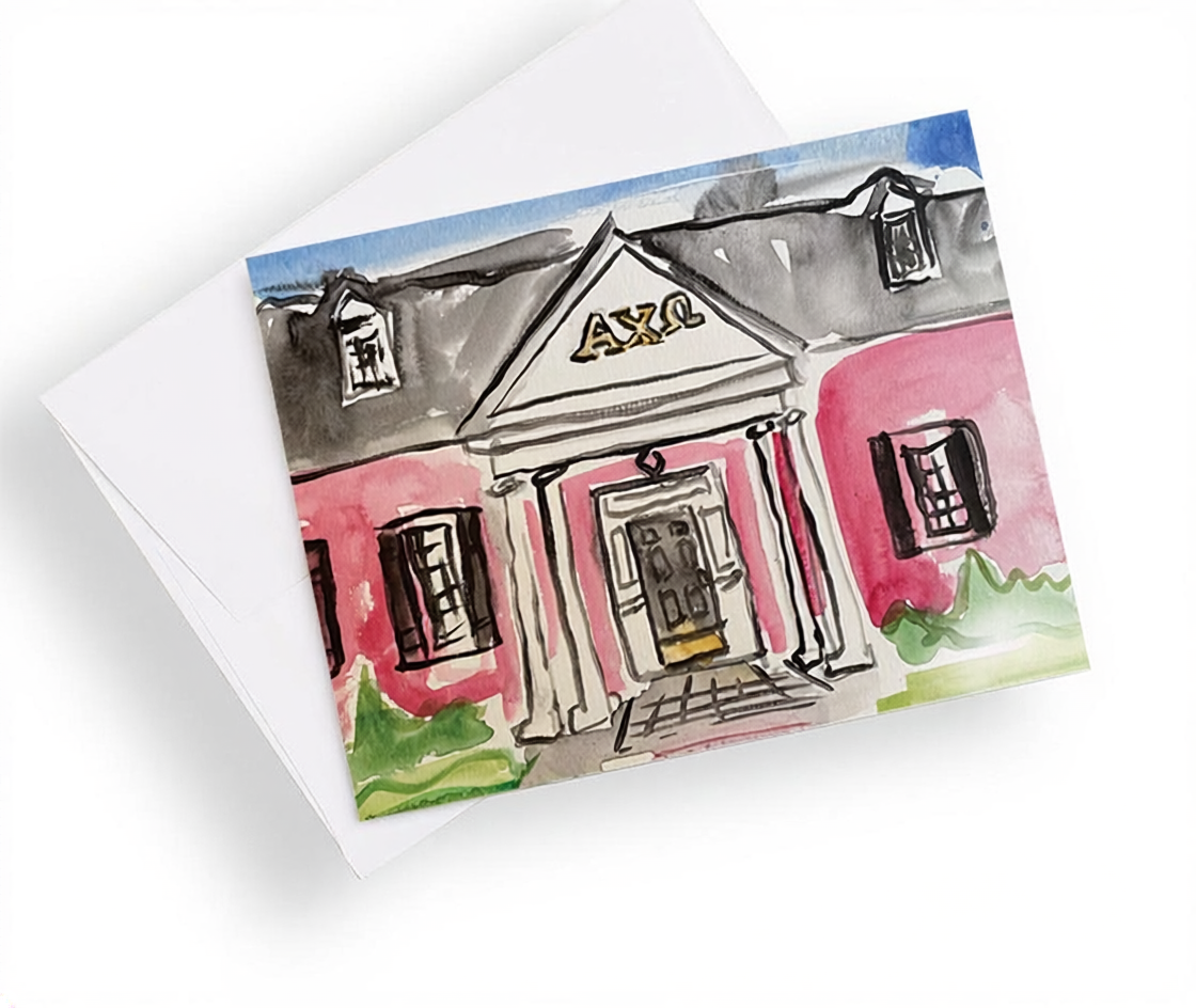 Louisiana Tech Sorority House Notecards