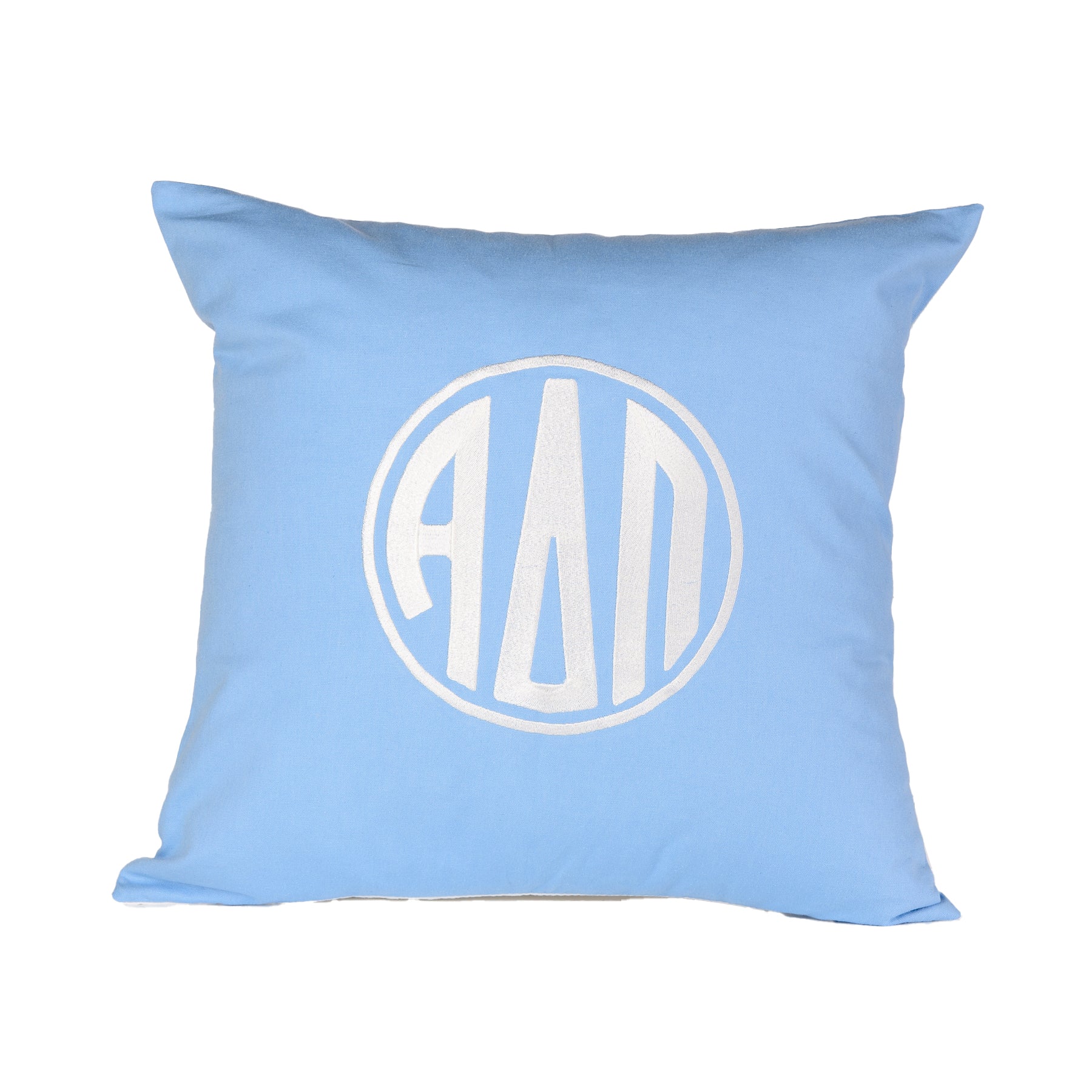 Alpha Delta Pi Circle Monogram Pillow