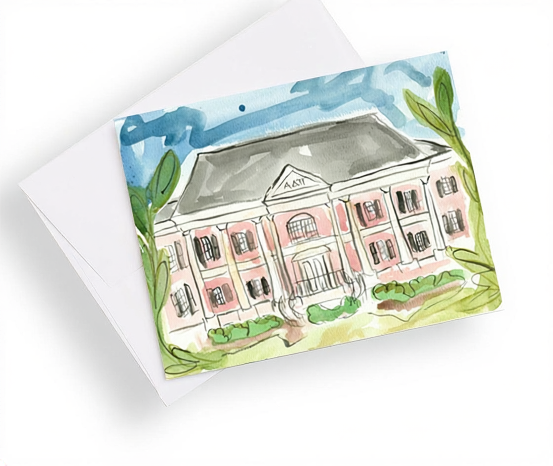 University of Alabama Sorority House Notecards