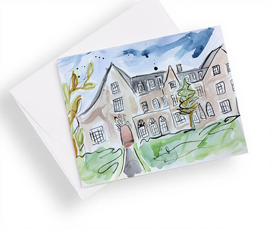 University of Arkansas Sorority House Notecards