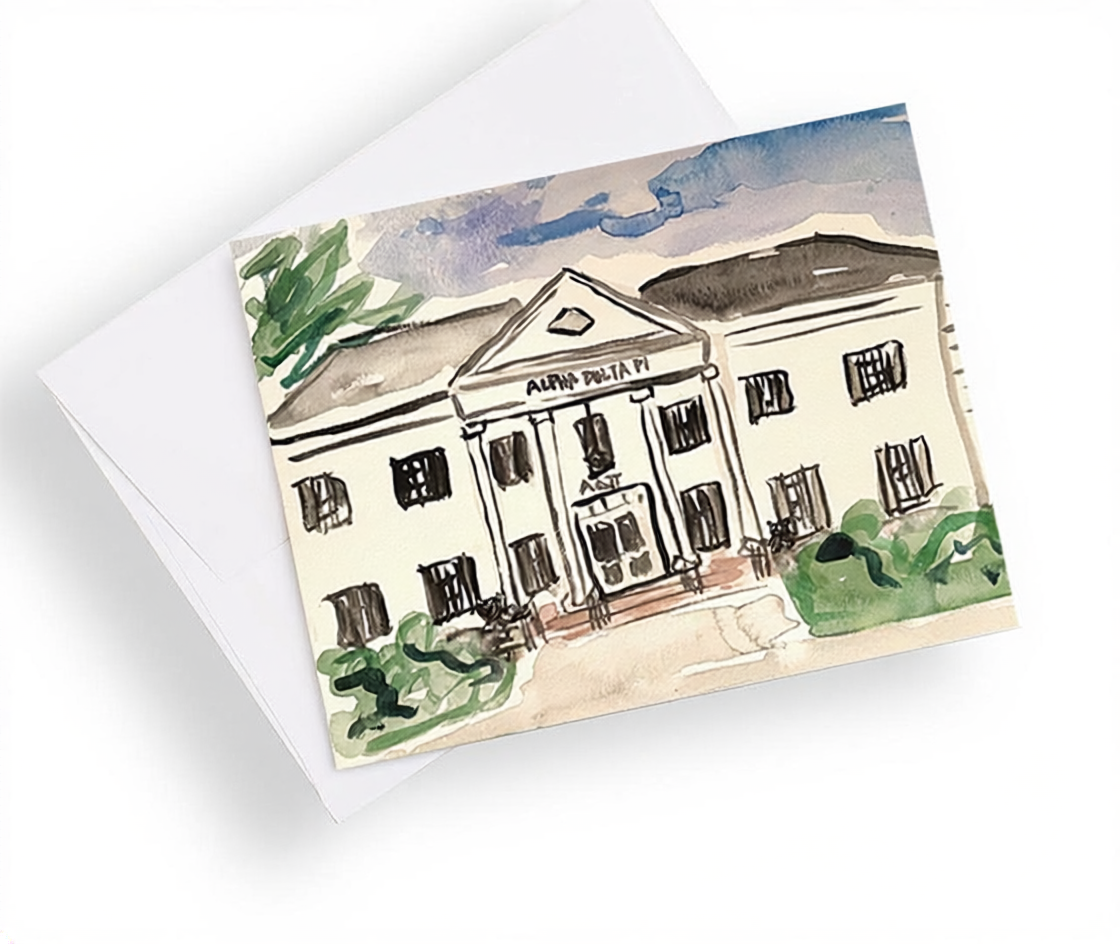 Mississippi State University Sorority House Notecards
