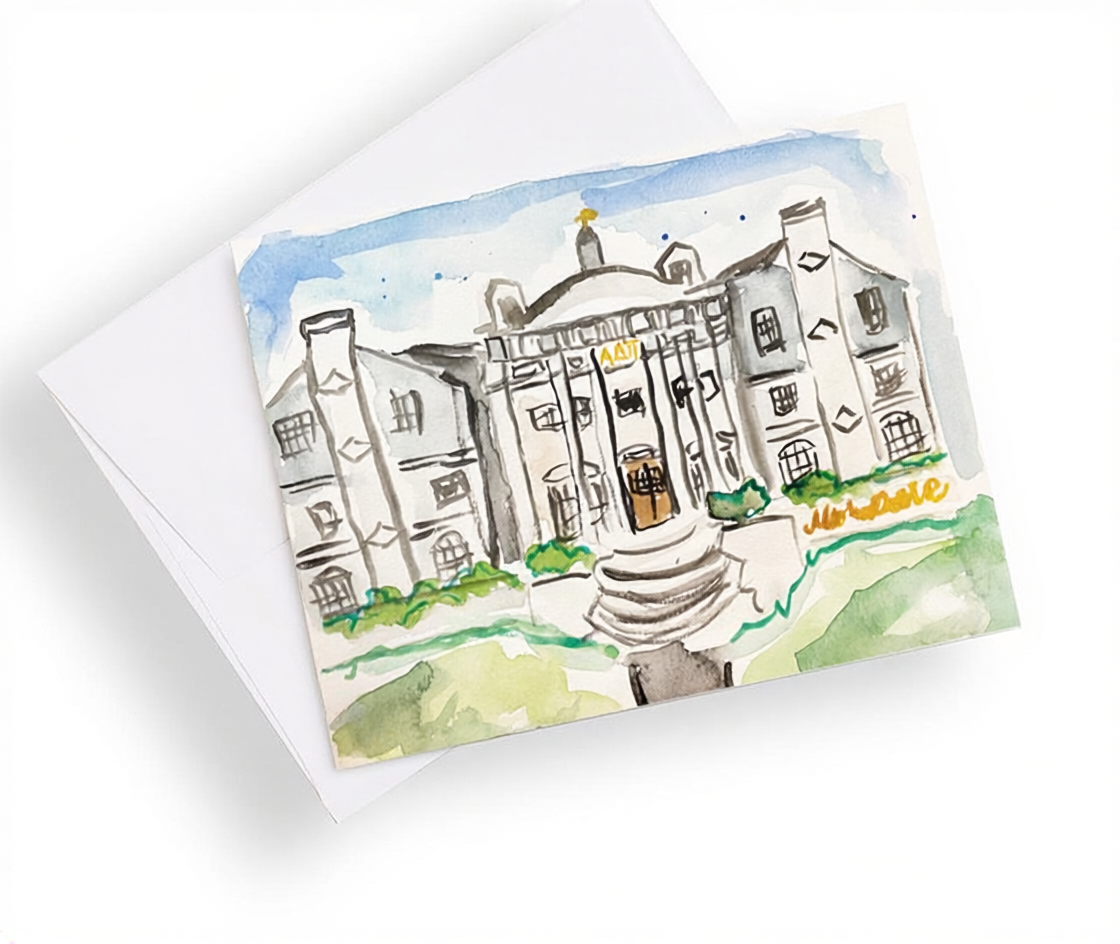 Oklahoma State University Sorority House Notecards