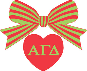 Alpha Gamma Delta BOW-DACIOUS Decal