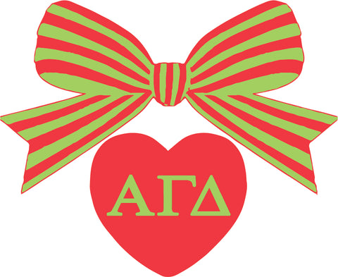 Alpha Gamma Delta BOW-DACIOUS Decal