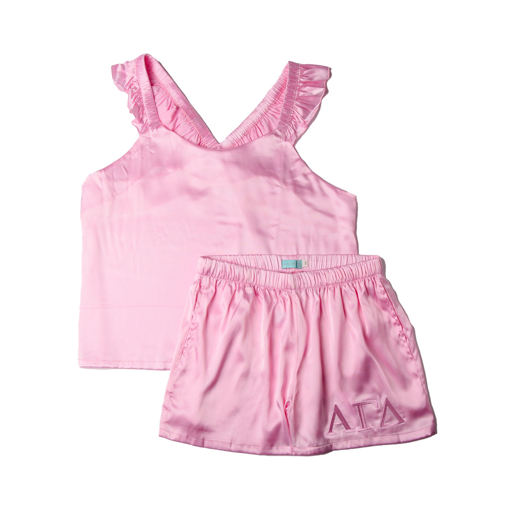 Alpha Gamma Delta PINK PERFECTION Satin Set