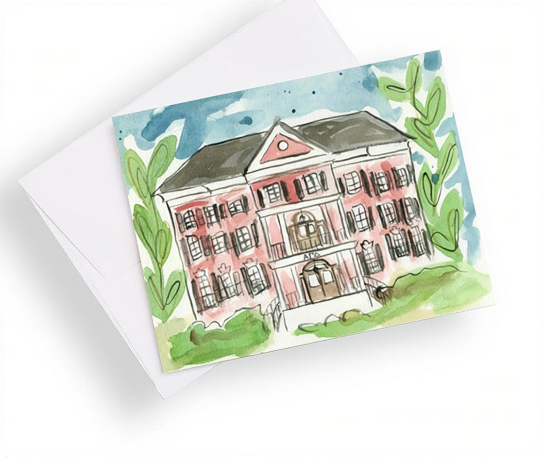 University of Alabama Sorority House Notecards