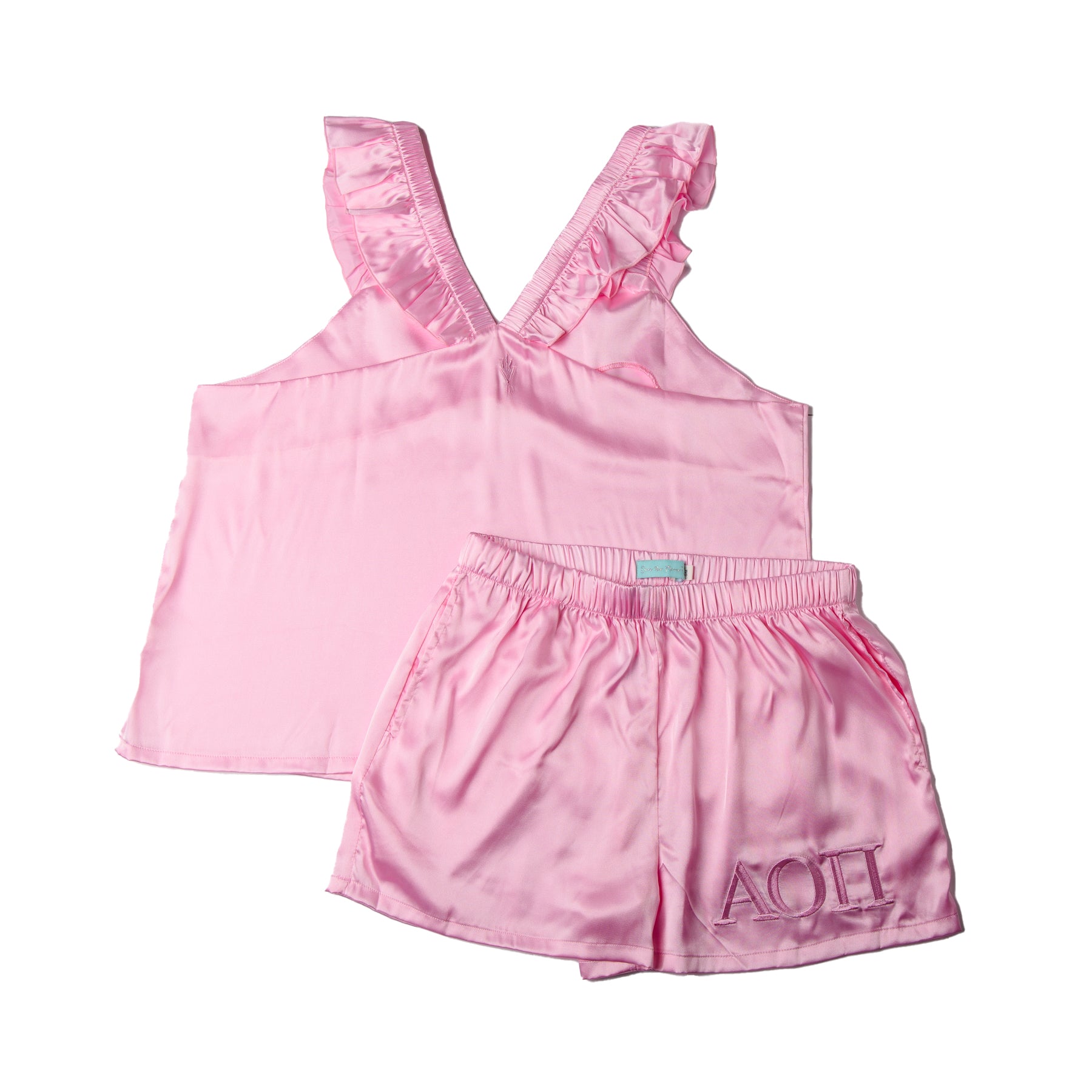 Alpha Omicron Pi PINK PERFECTION Satin Set