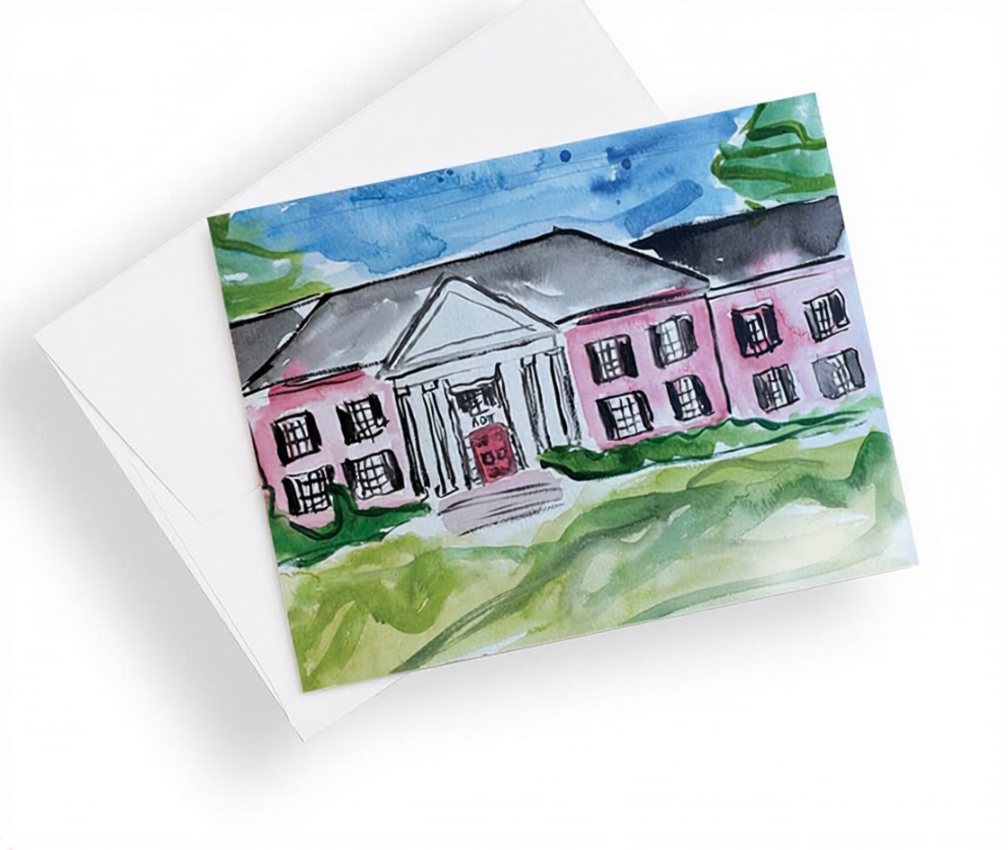 University of Georgia Sorority House Notecards