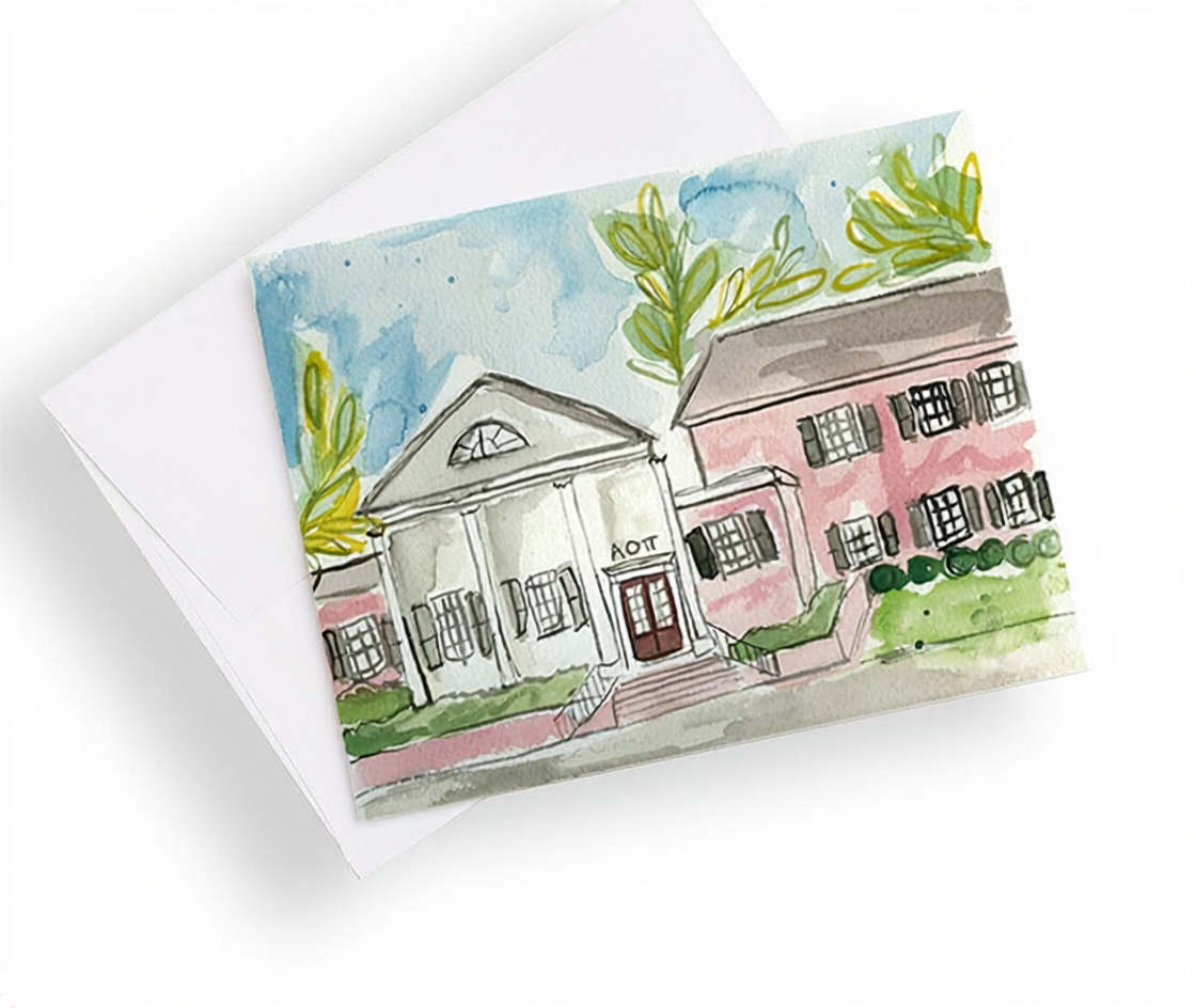 University of Mississippi Sorority House Notecards