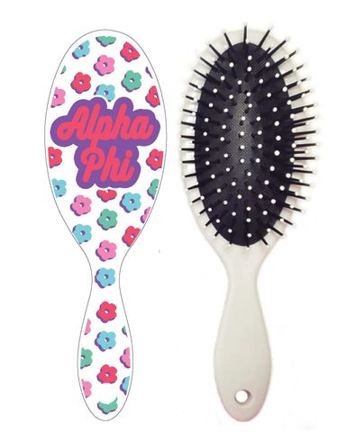 Alpha Phi FLOWER CHILD Hairbrush