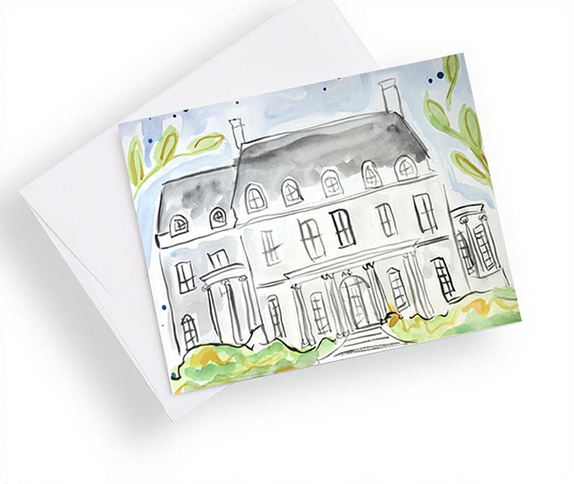 University of Mississippi Sorority House Notecards