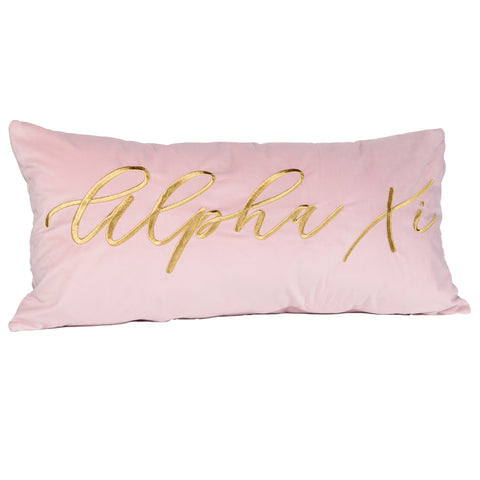 Alpha Xi VINTAGE VEGAS Embroidered Lumbar Pillow