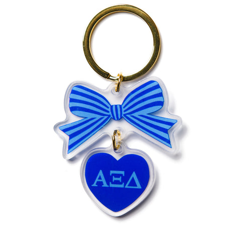 Alpha Xi Delta BOW-DACIOUS Keychain