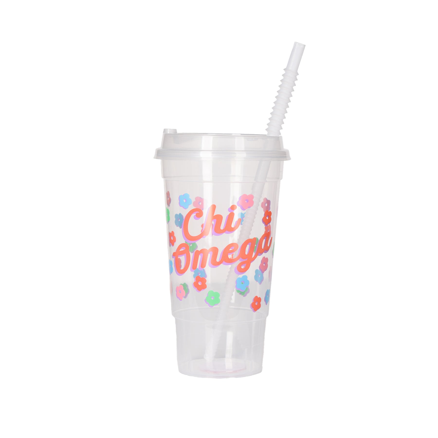 Chi Omega FLOWER CHILD Clear Cup