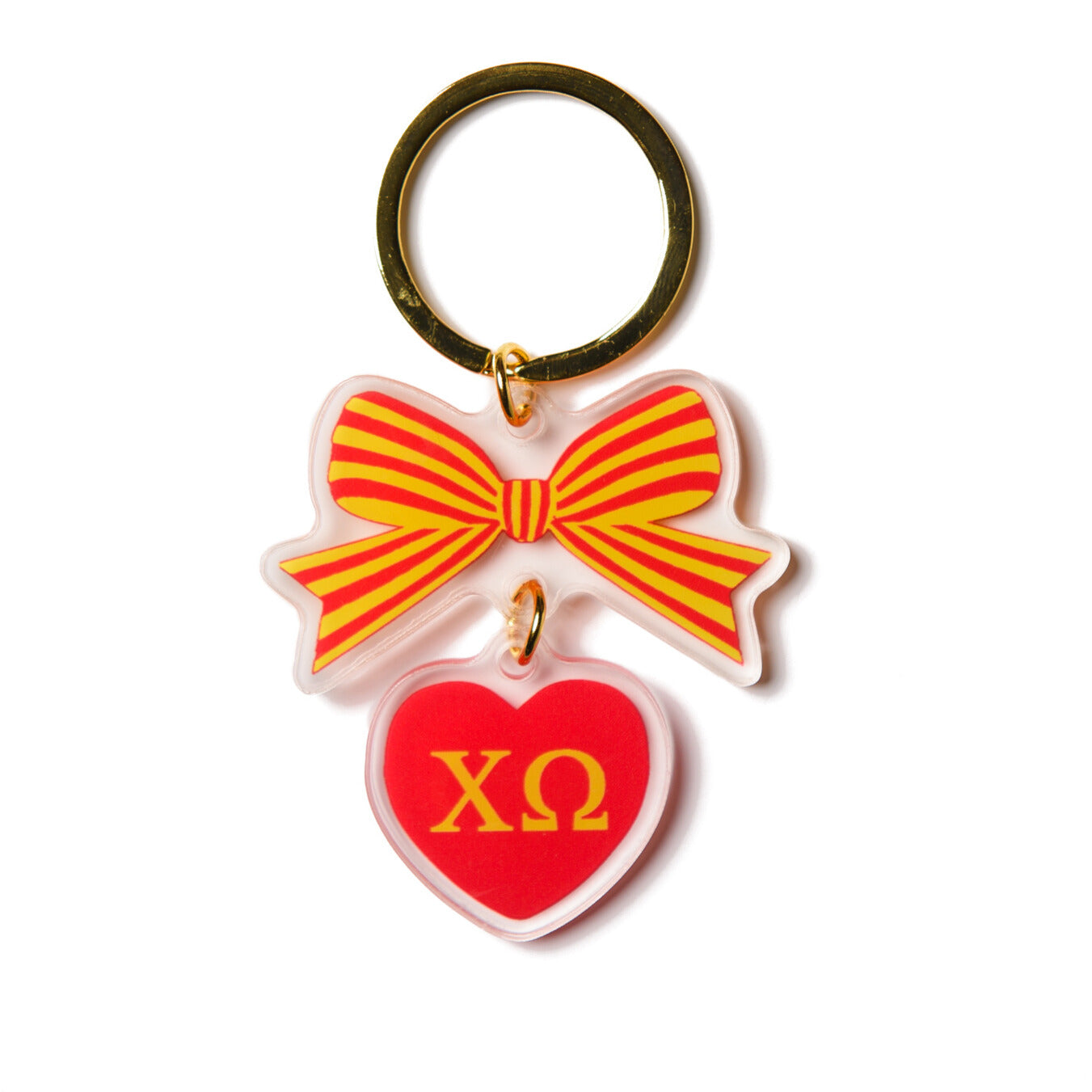 Chi Omega BOW-DACIOUS Keychain