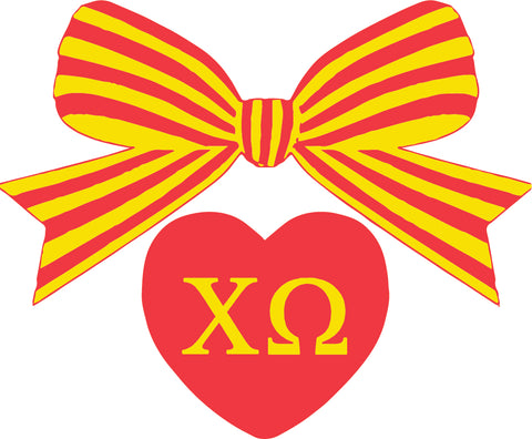 Chi Omega BOW-DACIOUS Decal