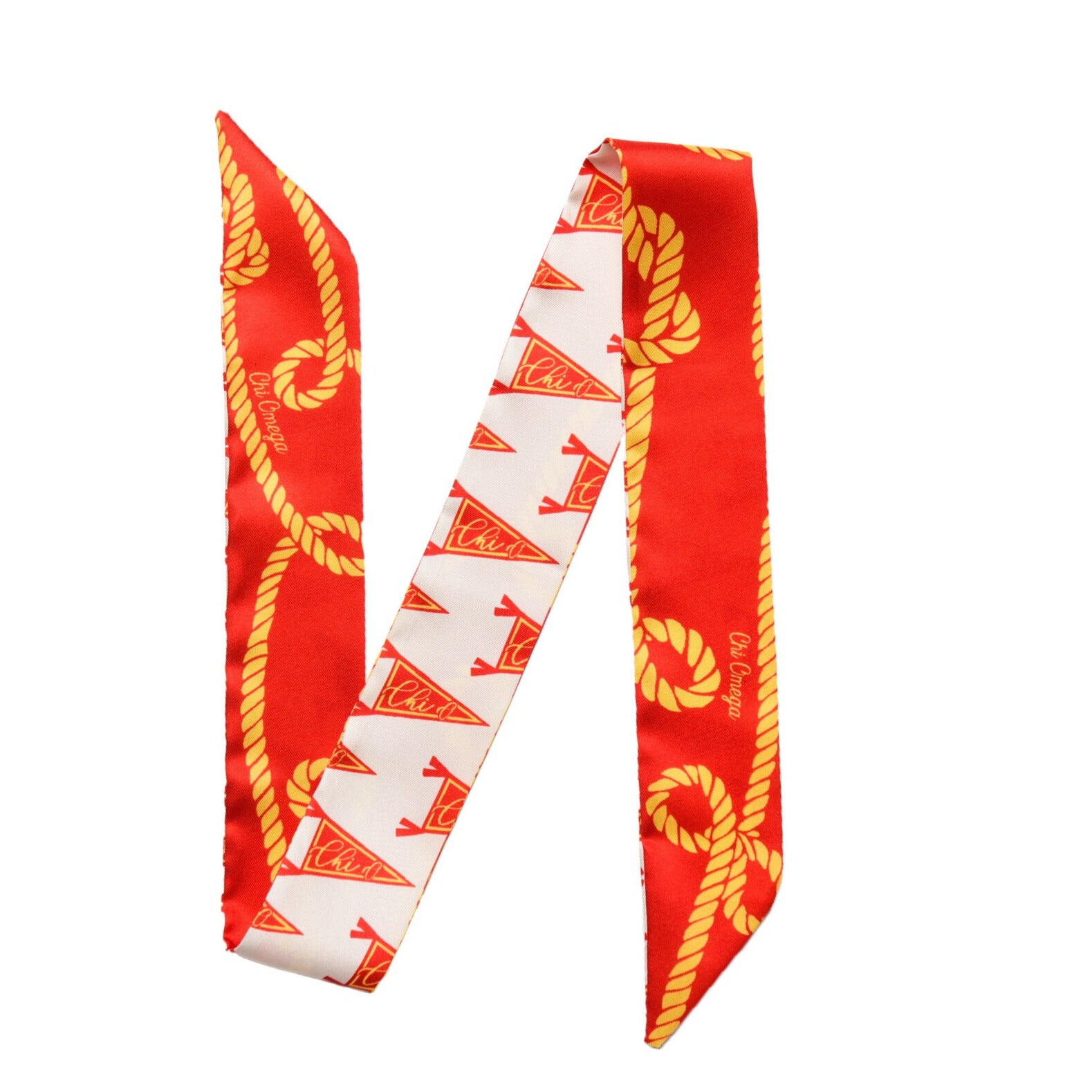 Chi Omega Skinny Scarf