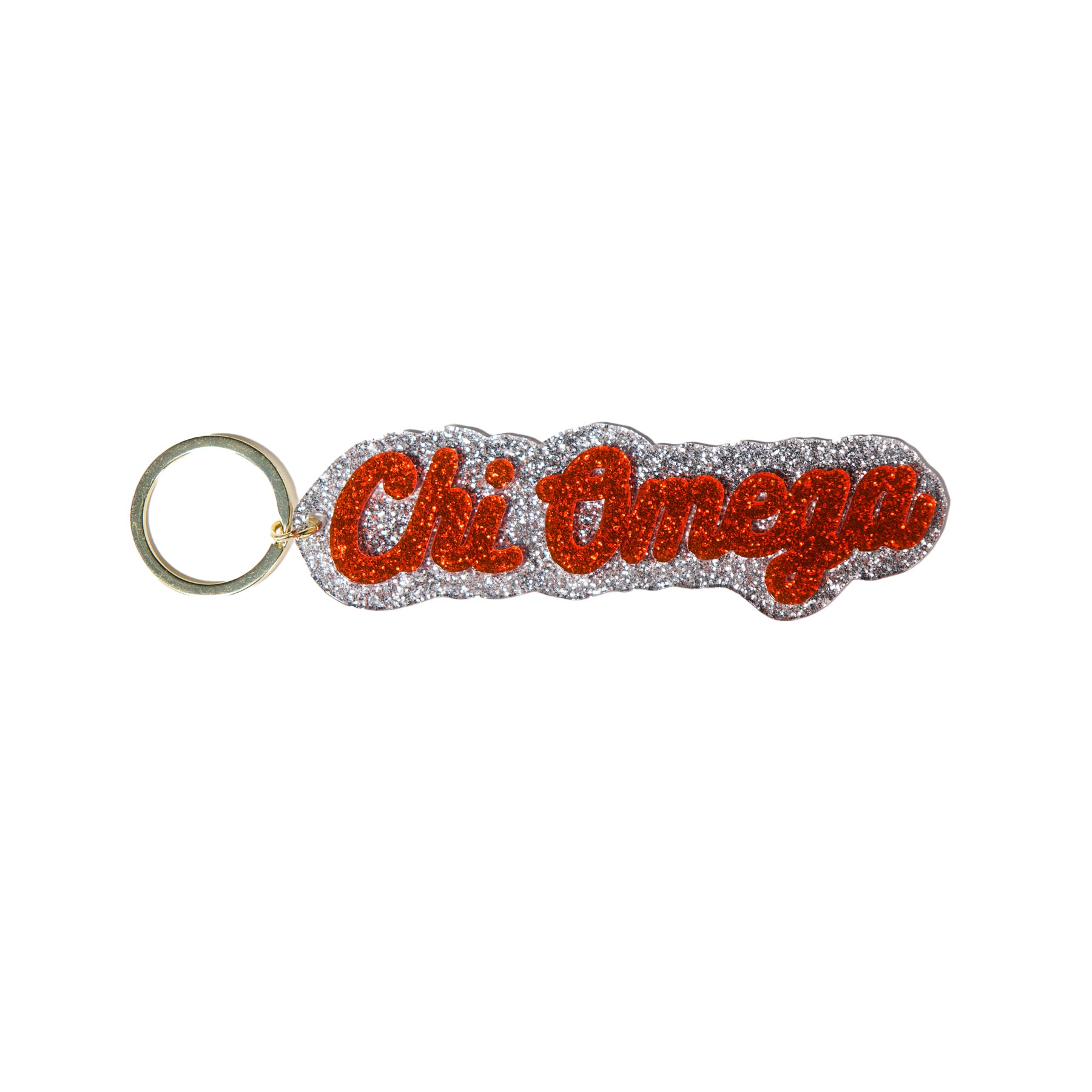 CHI OMEGA Glitter Keychain