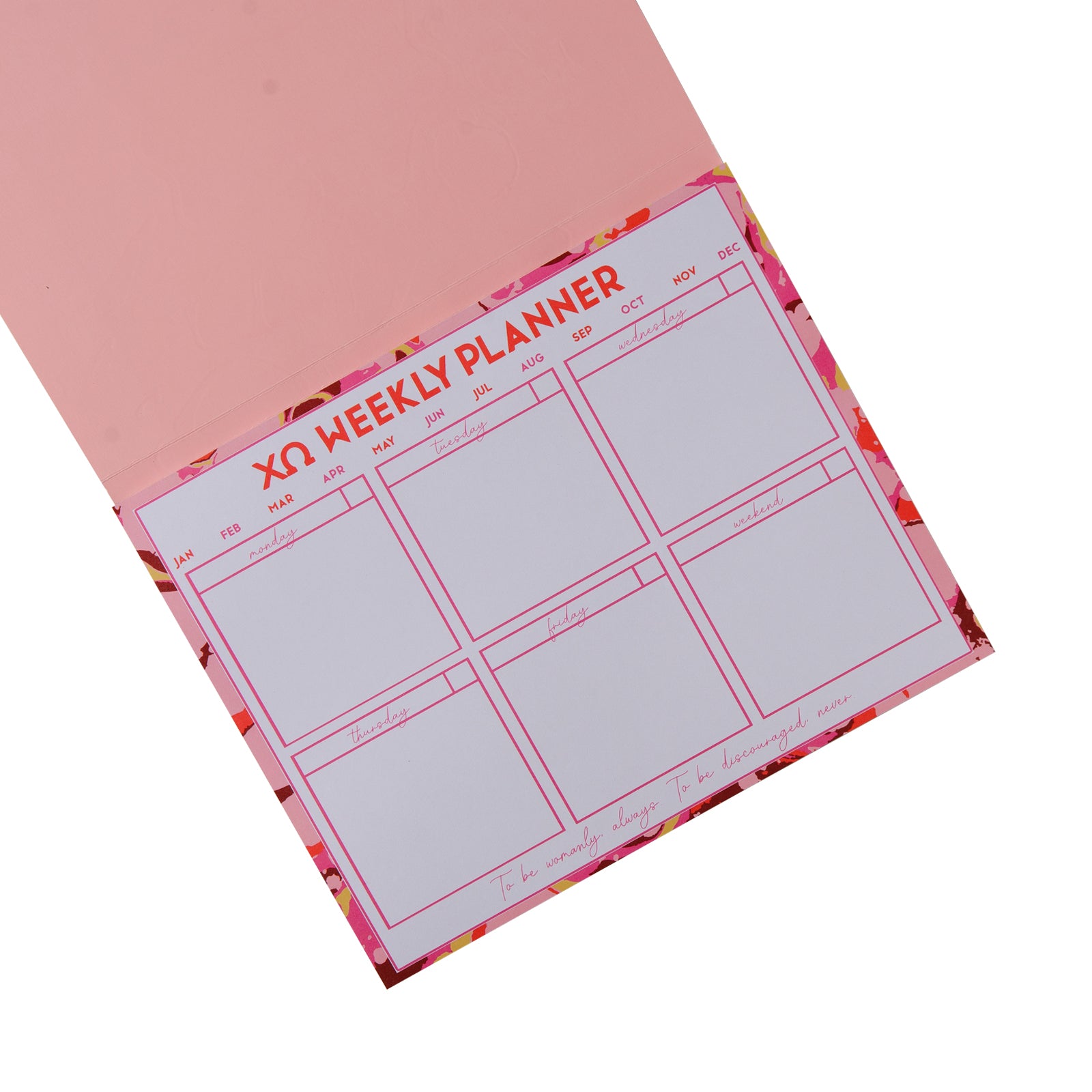 Chi Omega Desk Planner