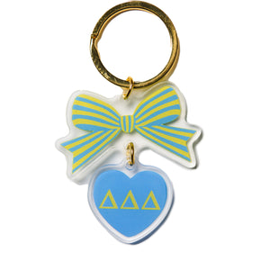 Tri Delta BOW-DACIOUS Keychain