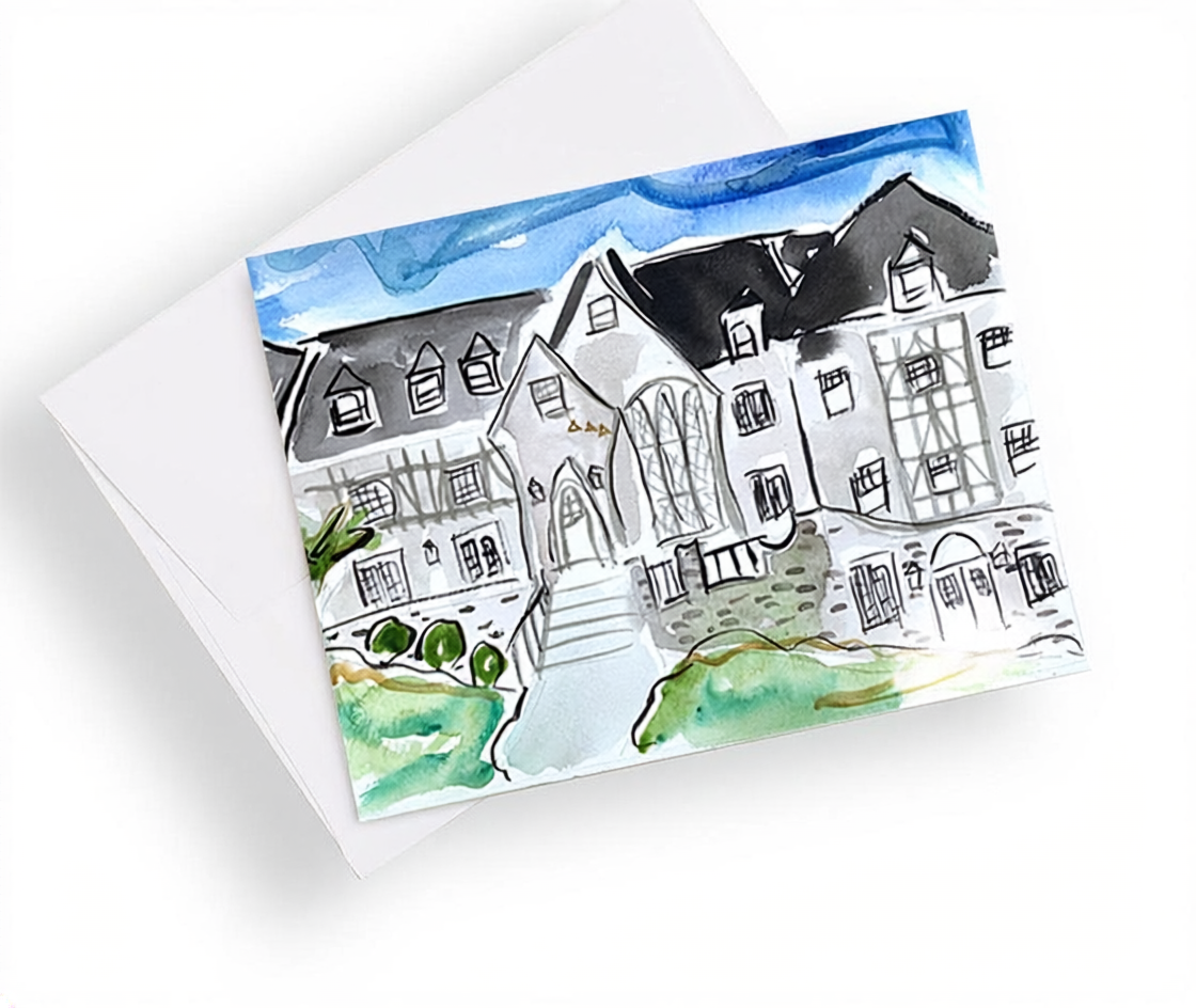 University of Arkansas Sorority House Notecards