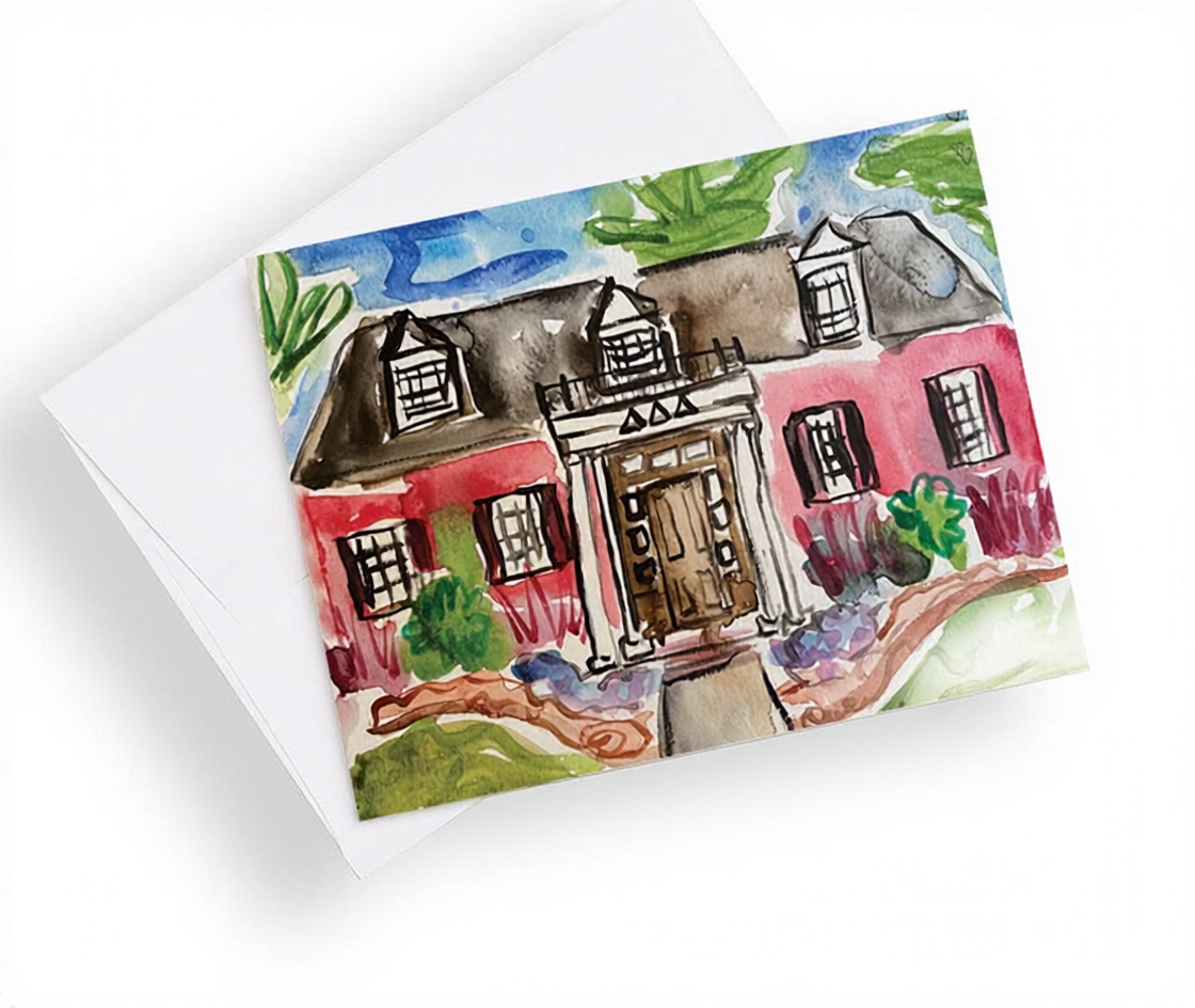 Louisiana Tech Sorority House Notecards