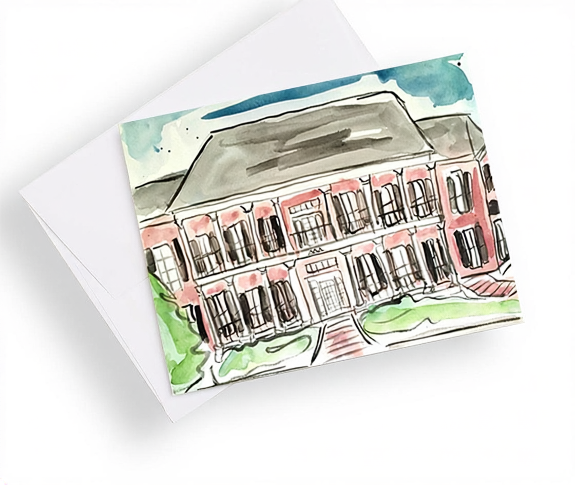 Mississippi State University Sorority House Notecards