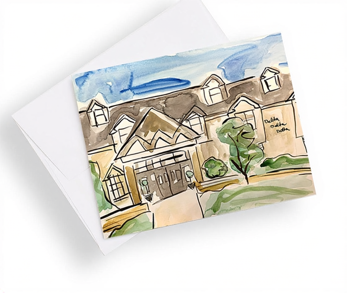 Oklahoma State University Sorority House Notecards