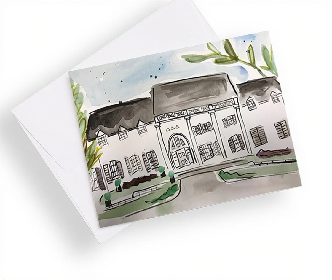 University of Mississippi Sorority House Notecards
