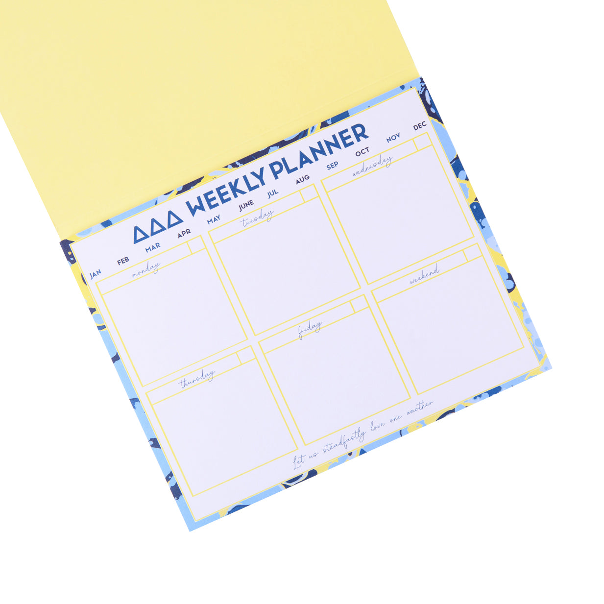 Delta Delta Delta Desk Planner